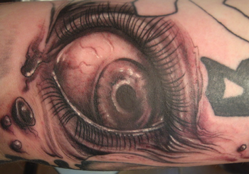 Tattoos - Bridget Tunstal - Eye ball tattoo